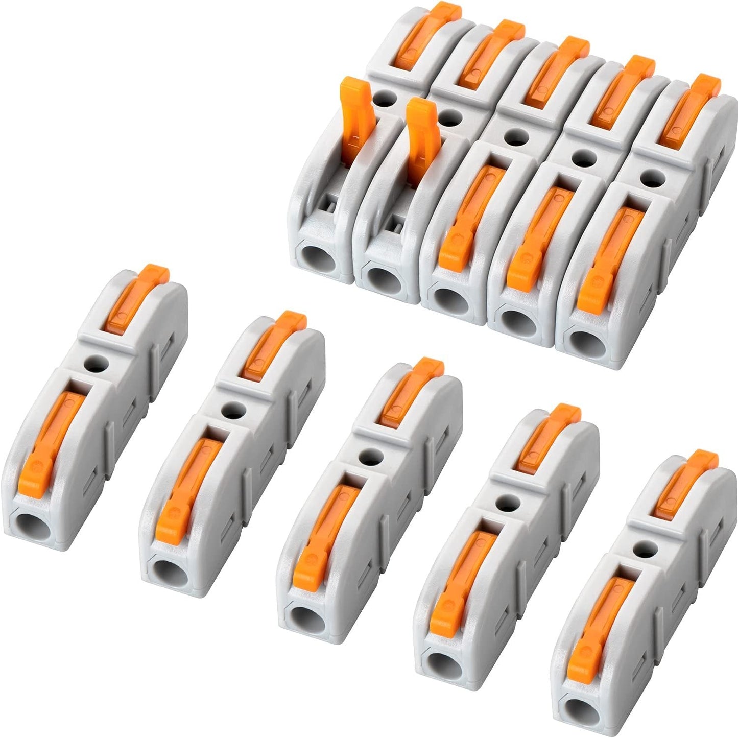 π₯ 50-Piece Quick Lever Wire Connectors (12-24 AWG) & Tool-Free Splicing Kit