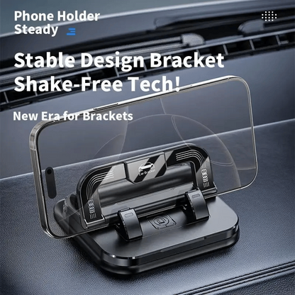 LBMLBM® 360° Rotation Car Phone Holder With Hidden Emergency Contact Number Plate