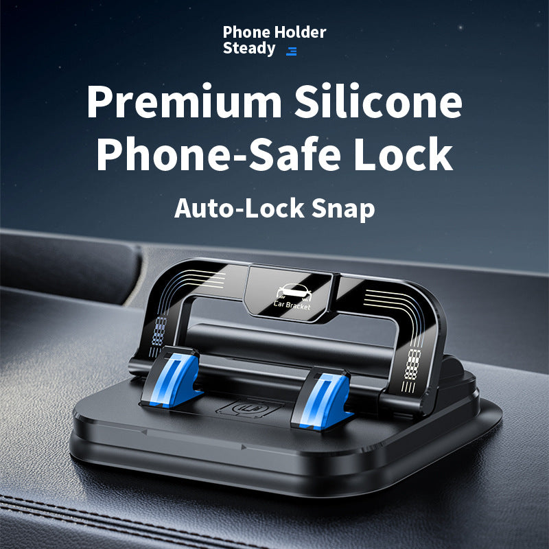 LBMLBM® 360° Rotation Car Phone Holder With Hidden Emergency Contact Number Plate
