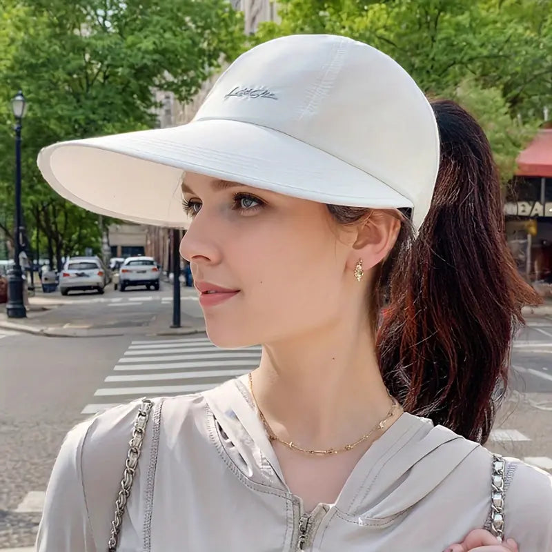 UPF 50+ Sun Protection Baseball Cap – Unisex Lightweight Hat with Wide Brim, Velcro Strap for All-Season Outdoor Activities