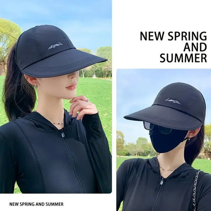 UPF 50+ Sun Protection Baseball Cap – Unisex Lightweight Hat with Wide Brim, Velcro Strap for All-Season Outdoor Activities