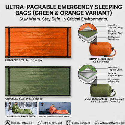 🔥Emergency Waterproof Sleeping Bag