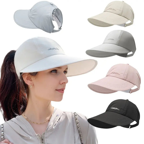 UPF 50+ Sun Protection Baseball Cap – Unisex Lightweight Hat with Wide Brim, Velcro Strap for All-Season Outdoor Activities